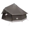 vidaXL Tipi Zelt Braun Grau 400 x 400 x 250 cm Polyester und Stahl