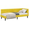 vidaXL Eckbettgestell Gelb 80 x 200 cm Samt