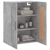 vidaXL Wandschrank Betongrau 69,5x34x90 cm Holzwerkstoff