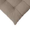 vidaXL Sitzkissen 4 Stück Taupe 40 x 40 x 6 cm Mikrofaser