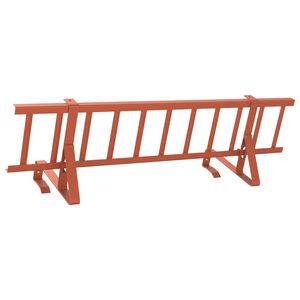 vidaXL Dachschneeschild Rot 100 x 29,5 x 34,5 cm Stahl
