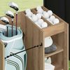 vidaXL Golf Schrank Mit Rad Uni Artisan-Eiche 65 x 45 x 98 cm