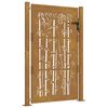 vidaXL Gartentor 100x125 cm Cortenstahl Bambus-Design