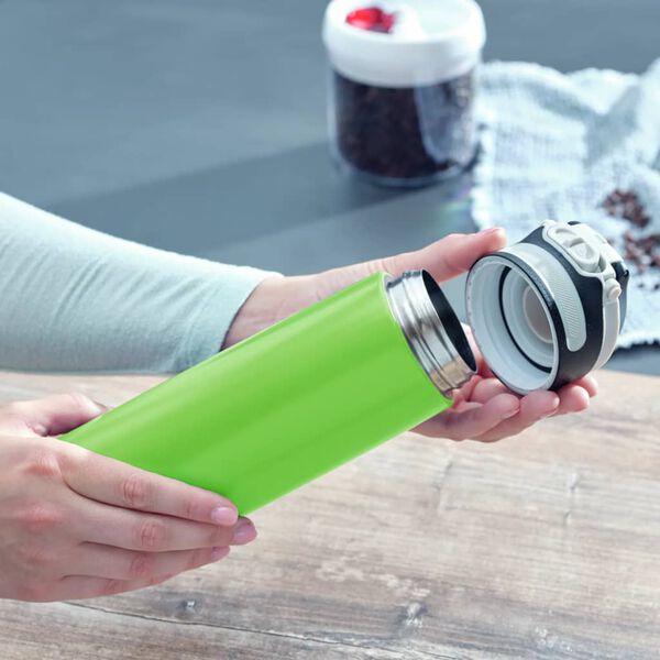 Leifheit Thermosflasche Flip 600 ml Kiwigr&uuml;n