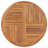 vidaXL Tischplatte Massivholz Teak Rund 2,5 cm 90 cm