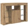 vidaXL Eck-LED-TV-Schrank Artisan-Eiche 100x40x68cm Holzwerkstoff