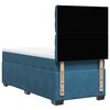 vidaXL Boxspringbett mit Matratze Blau 90x190 cm Samt