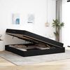 vidaXL Aufbewahrungsbett mit Matratze Schwarz 200 x 200 cm Samt