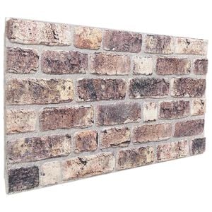 vidaXL Wandpaneele 10 stk. 100 x 50 cm Dunkelbraun EPS-Schaum