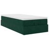 vidaXL Ottoman-Bett mit Matratze Dunkelgr&uuml;n 80x200 cm Samt