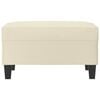 vidaXL Fußhocker Creme 70x55x41 cm Kunstleder