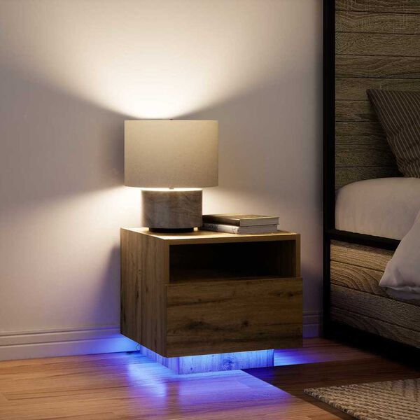 vidaXL Nachttisch Artisan-Eiche 40 x 39 x 37 cm Holzwerkstoff