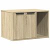 vidaXL Katzenklo Sonoma Eiche 60x40x40 cm Holzwerkstoff