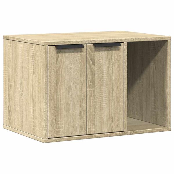 vidaXL Katzenklo Sonoma Eiche 60x40x40 cm Holzwerkstoff