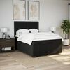 vidaXL Boxspringbett mit Matratze Schwarz 160x200 cm Stoff
