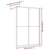 vidaXL Duschwand f&uuml;r Begehbare Dusche ESG Klarglas Golden 140x195cm