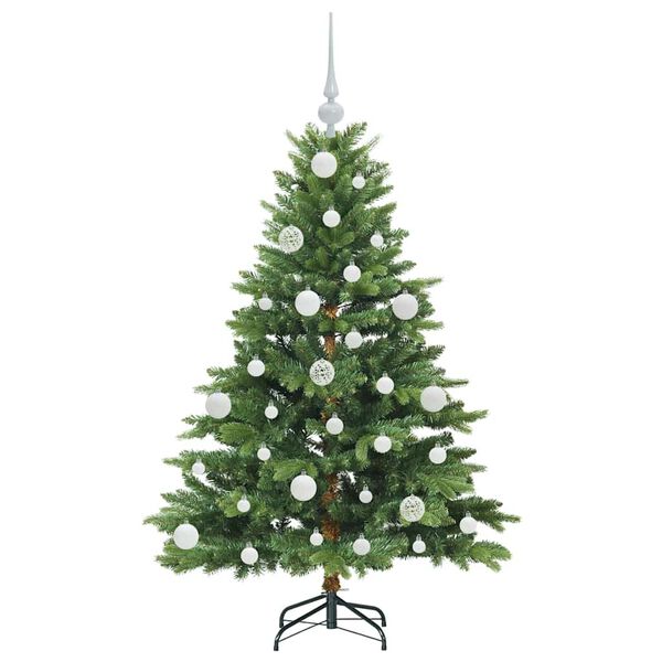 vidaXL K&uuml;nstlicher Weihnachtsbaum mit 150 LEDs Gr&uuml;n 120 cm PE und PVC