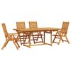 vidaXL Garten Essgruppe 5 pcs Braun Massivholz Akazie