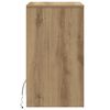 vidaXL LED Nachttisch Artisan-Eiche 38 x 34 x 61 cm Holzwerkstoff
