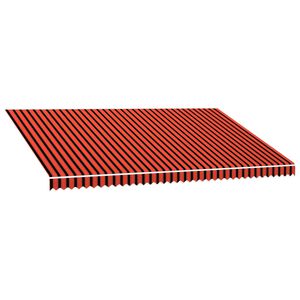 vidaXL Markisenbespannung Canvas Orange & Braun 5x3 m