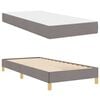 vidaXL Boxspringbett mit Matratze Taupe 80 x 200 cm Stoff