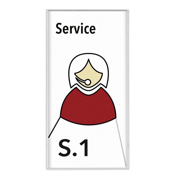 MOEDEL Easy T&uuml;rschild Kairo 7,5x14,9x1 cm Wei&szlig; 5 Stk.