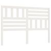 vidaXL Kopfteil Wei&szlig; 146x4x100 cm Massivholz Kiefer