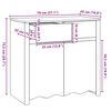vidaXL Sideboard Drammen Weiß 79 x 43 x 75,5 cm Massivholz Kiefer