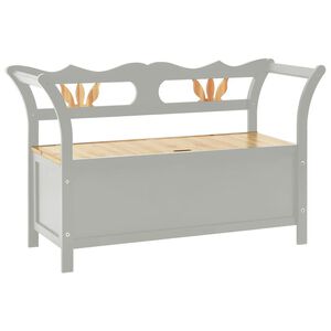 vidaXL Sitzbank Grau 107x45x75,5 cm Massivholz Tanne