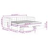 vidaXL Tagesbett Ausziehbar mit Schubladen Gelb 90x200 cm Samt