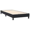 vidaXL Boxspringbett mit Matratze Schwarz 90x220 cm Samt