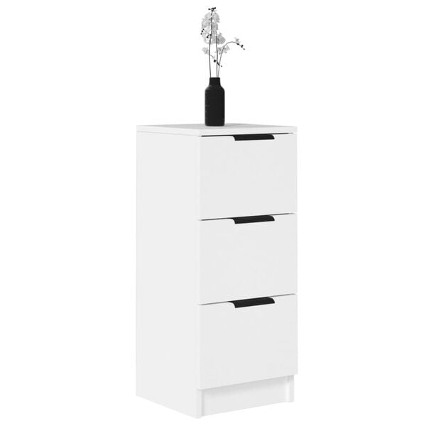 vidaXL Sideboards 2 Stk. Weiß 30x30x70 cm Holzwerkstoff