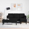 vidaXL Sofa Set mit Kissen 2 pcs Schwarz Polyester
