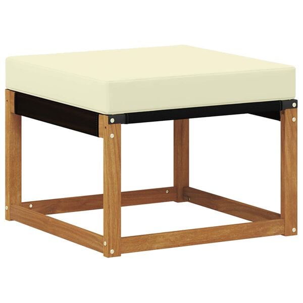 vidaXL Outdoor-Sofagarnitur mit Kissen 6 pcs Natur und Creme