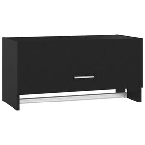 vidaXL Kleiderschrank Schwarz 70x32,5x35 cm Holzwerkstoff