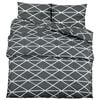 vidaXL Bettw&auml;sche-Set Grau 260x240 cm Baumwolle