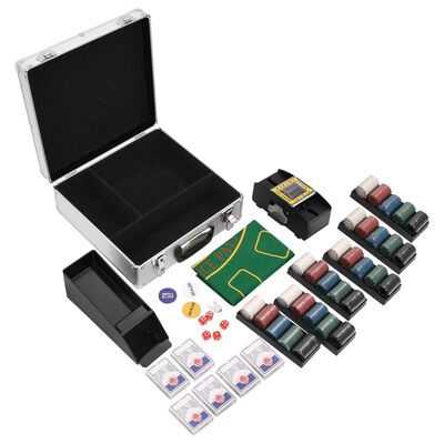 vidaXL Pokerchips-Set 600 Stk. 4 g