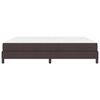 vidaXL Boxspringbett mit Matratze Dunkelbraun 200 x 200 cm Stoff