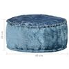 vidaXL Pouf Rund Samt 40x20 cm Blau