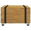 vidaXL Couchtisch Braun 60 x 60 x 38 cm Massivholz Teak