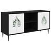 vidaXL TV-Schrank HANAU 102 x 33 x 51 cm Schwarz Eichen-Optik
