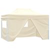 vidaXL Party-Zelt Creme 280 x 410 x 315 cm Oxford-Stoff