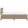 vidaXL Boxspringbett mit Matratze Cappuccino 120 x 190 cm Kunstleder