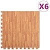 vidaXL Bodenmatten 6 Stk. Holzmaserung 2,16 m&sup2; EVA-Schaumstoff