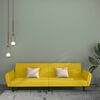 vidaXL Schlafsofa 2-Sitzer Gelb Samt