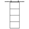 vidaXL Schiebet&uuml;r mit Beschlag 76x205 cm ESG-Glas & Aluminium