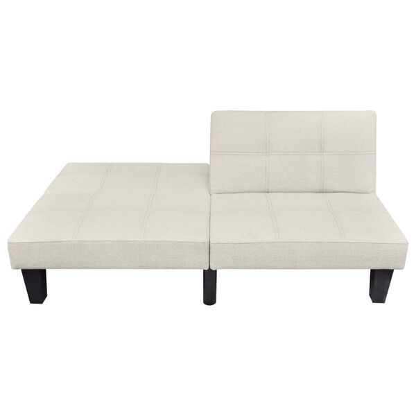 vidaXL Schlafsofa Verstellbar Beige