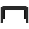 vidaXL Esstisch Schwarz 140x74,5x76 cm Holzwerkstoff