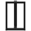 vidaXL Esstischbeine T-Form 2 Stk. Schwarz 50x35x(72-73) cm Stahl
