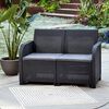 Keter Garden 2-Sitzer Sofa Rosalie Graphitgrau